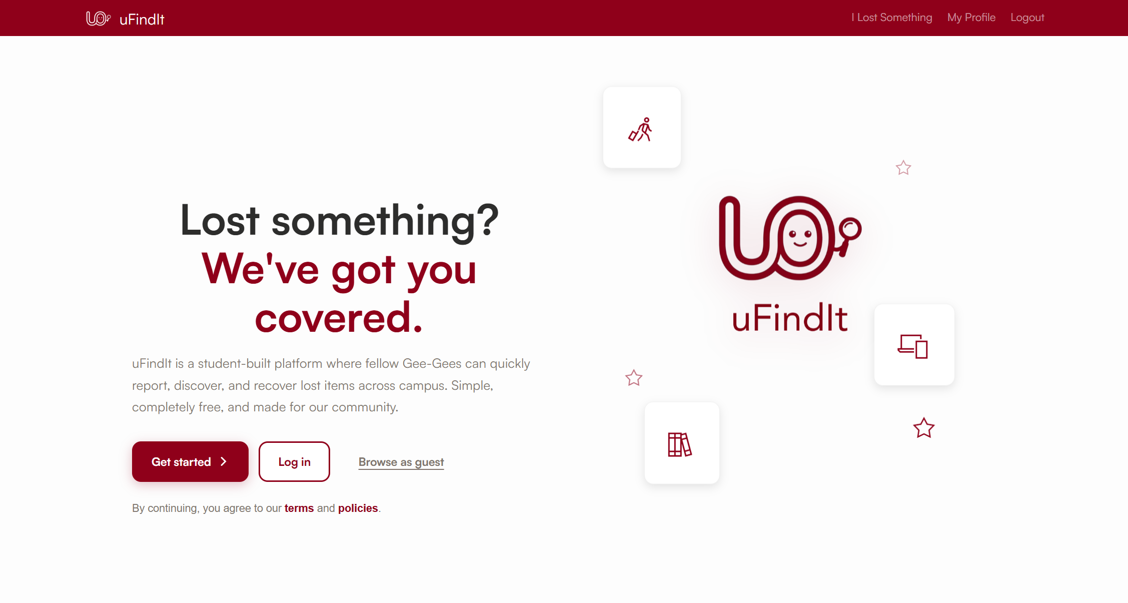 uFindIt homepage